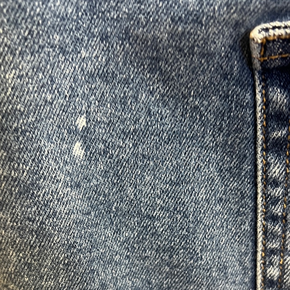 Ava & Viv Medium Blue Denim Short Overalls - Picture 7 of 10